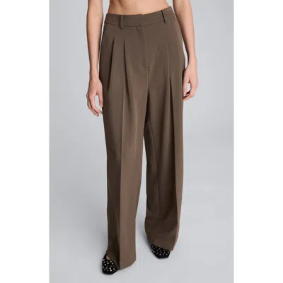 KENNETH COLE KENNETH COLE DOUBLE PLEAT HIGH WAIST WIDE LEG PANTS
