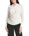 Kenneth Cole Drape Top In Brown