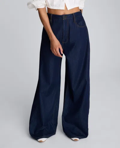Kenneth Cole Drapey Denim Wide Leg Pant In Multi