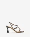 Kenneth Cole Dreama Leopard Print Strappy Heel Sandal