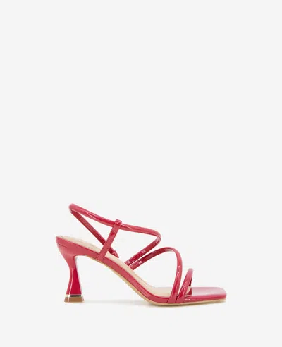 Kenneth Cole Dreama Patent Strappy Heel Sandal In Red Patent