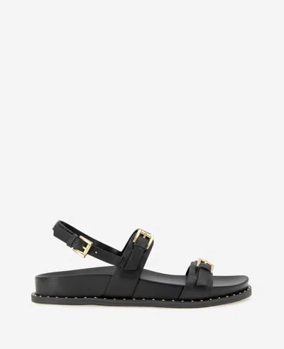 KENNETH COLE DRINITY LEATHER BAND BUCKLE SANDAL