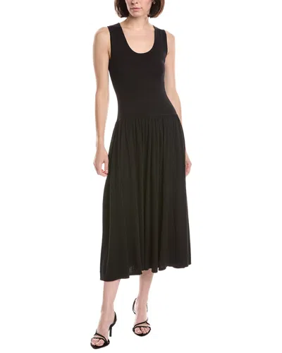 Kenneth Cole Drop-waist Sweaterdress In Black