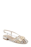 Kenneth Cole Farrah Slingback Sandal In Silver/gold Metallic