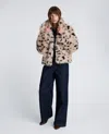Kenneth Cole Faux Fur Spot Jacket In Multi