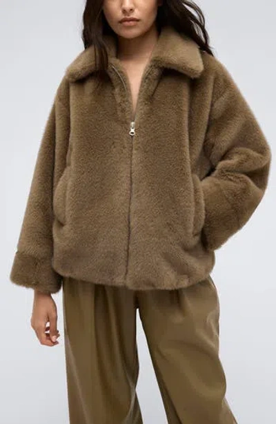 KENNETH COLE KENNETH COLE FAUX FUR JACKET