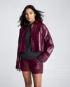 Kenneth Cole Faux Leather Shorts In Multicolor