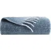 Kenneth Cole Faux Mohair Throw In Blue