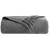 Kenneth Cole Faux Mohair Throw In Gray