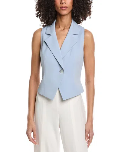 Kenneth Cole Fitted Vest In Blue