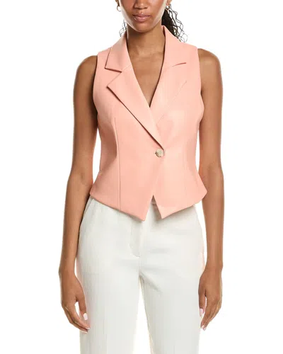 Kenneth Cole Fitted Vest In Pink