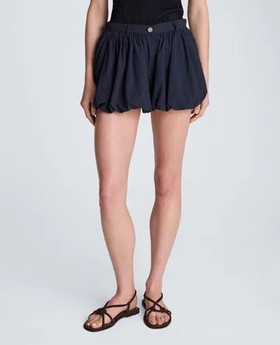 Kenneth Cole Fly Front Balloon Short In Blue