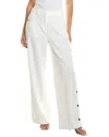 Kenneth Cole Fly Front High-rise Side Snap Pant