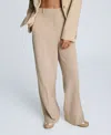 Kenneth Cole Fly Front High Rise Wide Leg Boyfriend Pant In Neutral
