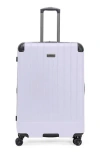 Kenneth Cole Flying Axis 24-inch Hardside Spinner Luggage In Purple