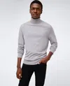 Kenneth Cole Foldover Turtleneck Sweater In Grey