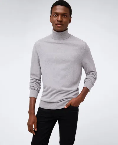 Kenneth Cole Foldover Turtleneck Sweater In Grey