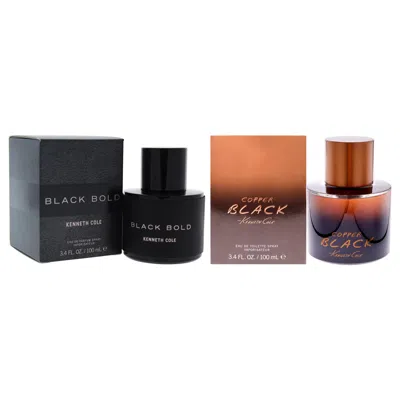 Kenneth Cole For Men - 2 Pc Kit 3.4 oz Black Bold Edp Spray, 3.4oz Cooper Black Edt Spray In Multi
