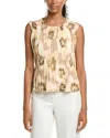 Kenneth Cole Front Ruch Tank In Multi