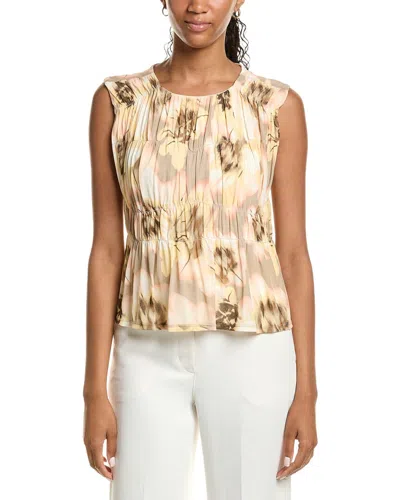Kenneth Cole Front Ruch Tank In Animal Print