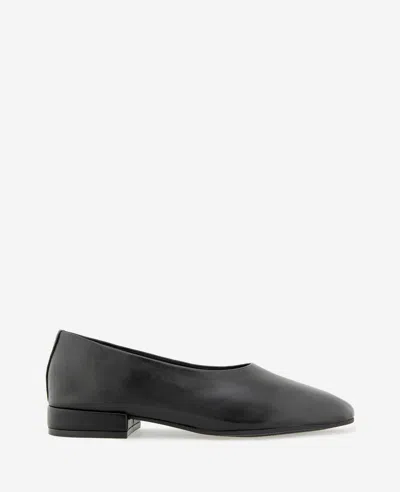 Kenneth Cole Garland Leather Flat In Black