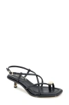 Kenneth Cole Gatlyn Ankle Strap Kitten Heel Sandal In Black