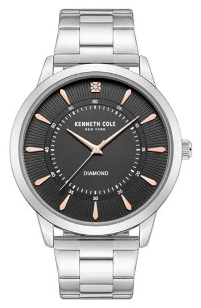 Kenneth Cole Genuine Diamond Bracelet Watch, 44mm