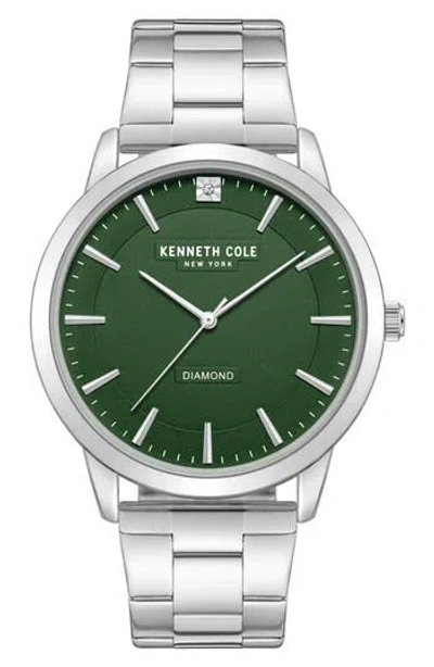 Kenneth Cole Genuine Diamond Bracelet Watch, 44mm