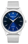 Kenneth Cole Genuine Diamond Mesh Strap Watch, 43mm