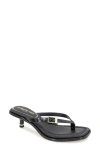 Kenneth Cole Gillie Kitten Heel Slide Sandal In Black Croco