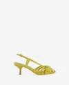 Kenneth Cole Glenda Slingback Sandal In Chartreuse Patent