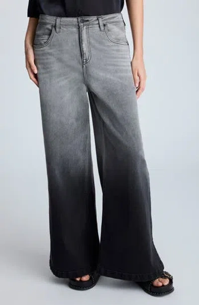 KENNETH COLE KENNETH COLE GRADIENT DYED WIDE LEG JEANS