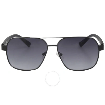 Kenneth Cole Gradient Smoke Navigator Men's Sunglasses Kc2843 01b 59 In Black