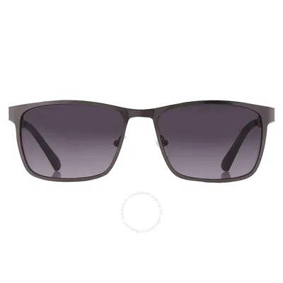 Kenneth Cole Gradient Smoke Square Men's Sunglasses Kc1329 09b 57 In Black