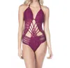 Kenneth Cole Hall Of Fame Push Up One Piece Swimsuit In Kkc Wine
