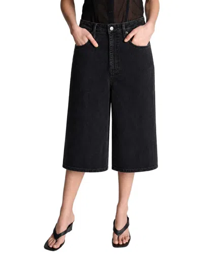 Kenneth Cole High Rise Fly Front Culotte Short In Animal Print
