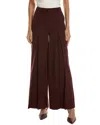Kenneth Cole High-rise Inverted Pleat Wide Leg Pant In Brown