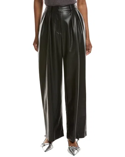 Kenneth Cole High Rise Vegan Leather Pant In Black