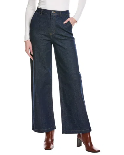 Kenneth Cole High-rise Wide Leg Jean In Blue