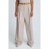 Kenneth Cole High Waist Wide Leg Pants In Neutral