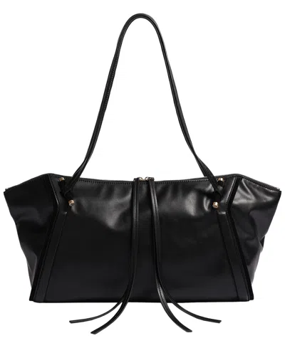 Kenneth Cole Highline East West Extra-large Leather Tote Handbag In Black