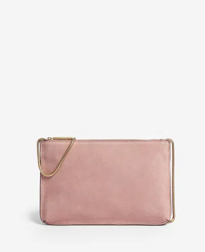 Kenneth Cole Highline Suede Disco Crossbody Bag In Lavender