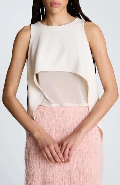 Kenneth Cole High/low Layer Tank In White