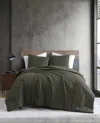 Kenneth Cole Houndstooth Comforter Set In Green