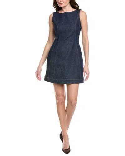 Kenneth Cole Hourglass Mini Dress In Blue