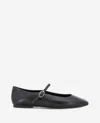 Kenneth Cole Jasper Leather Ballet Flat In Black Leather