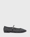 Kenneth Cole Jasper Mesh Micro Stud Ballet Flat In Black