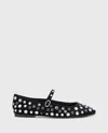 Kenneth Cole Jasper Suede Stud Ballet Flat In Black
