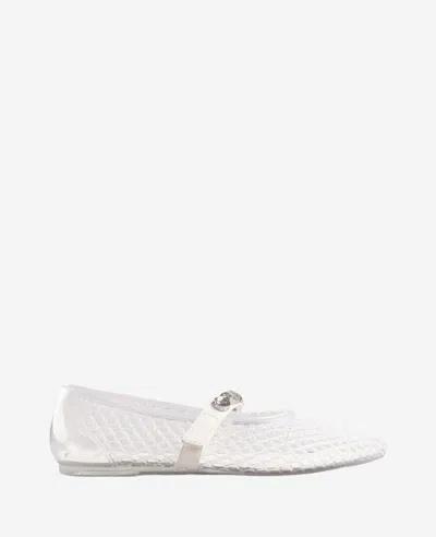 Kenneth Cole Jazzy Stone Embellished Ballet Flat In Metallic