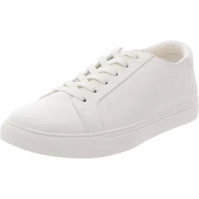 Kenneth Cole Kam Womens Faux Leather Snake Print Fashion Sneakers In White